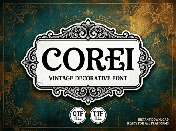 Corei: The Decorative Font That Commands Attention
