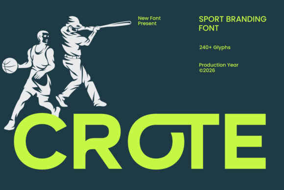 Crote: The Bold Typeface for Athletic Branding