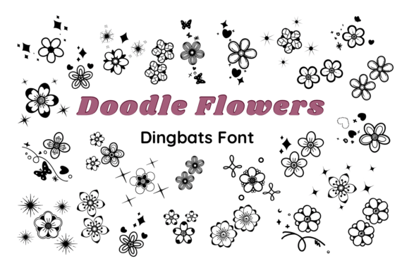 Doodle Flowers: A Charming Font for Creative Projects