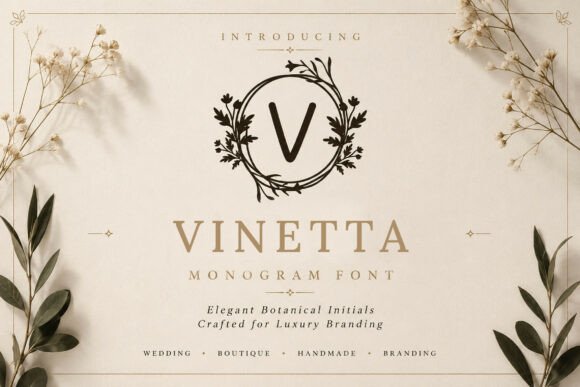 Elegant Botanical Typography for Modern Branding