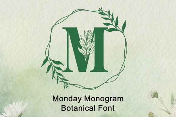 Elevate Your Design Projects with the Monday Monogram Font
