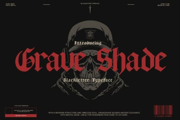 Grave Shade: Commanding Attention in Modern Graphic Design