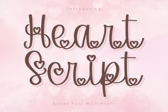 Heart Script: A Playful Font for Charming Designs