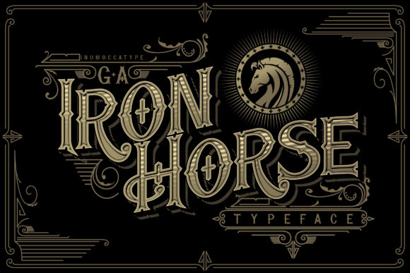 Iron Horse: The Bold Blackletter Font for Impactful Design