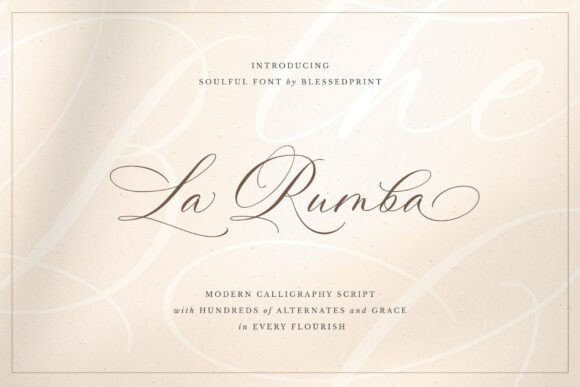 La Rumba: The Elegant Calligraphy Font for Modern Design