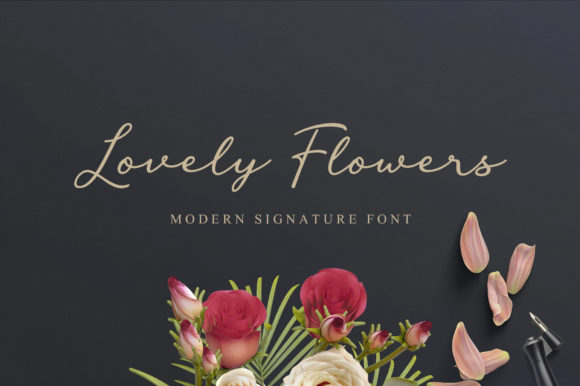 Lovely Flowers: A Cursive Script Font for Elegant Design
