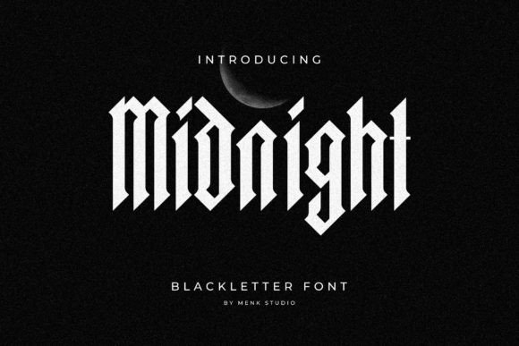 Midnight Blackletter: Elevate Your Visual Design
