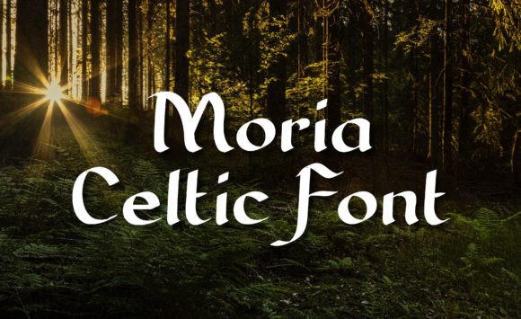 Moria: Celtic Script Font for Fantasy Branding