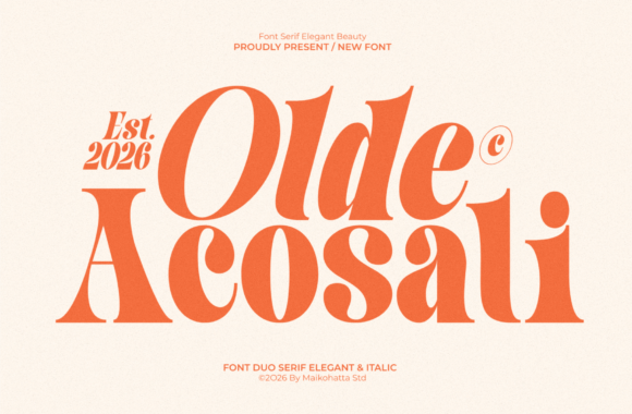 Olde Acosai: A Serif Font Duo for Timeless Design