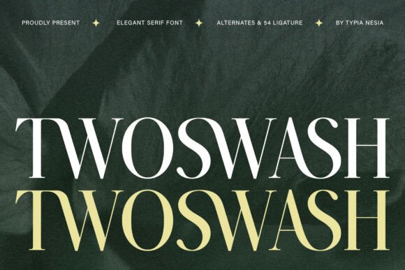 Twoswash: Elevating Visual Identity with Modern Serif Elegance