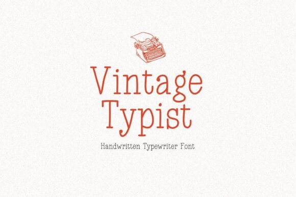 Vintage Typist: The Handmade Font for Authentic Design