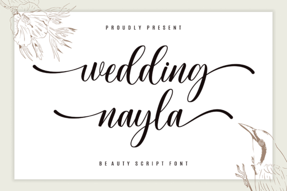 Wedding Nayla: Elevate Your Design with Script Elegance